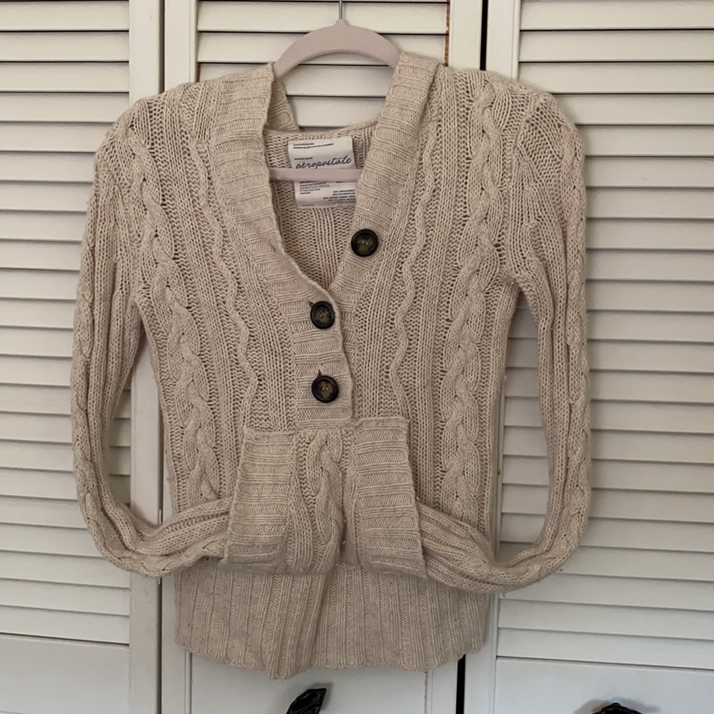 Aeropostale Cable Sweater (S)